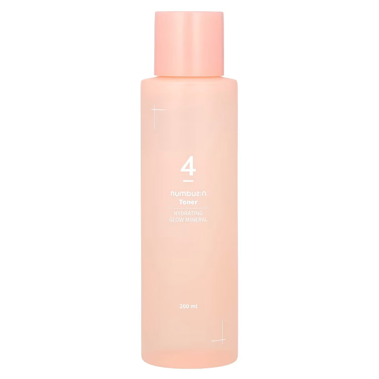Numbuzin – No.4 Hidratáló és Ragyogásfokozó Tonik, Hydrating Glow Mineral Toner – 200ml