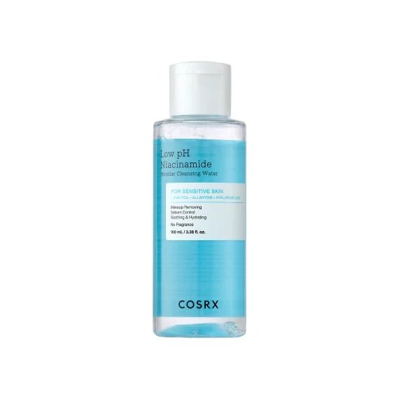 COSRX Low pH Niacinamide Cleansing Water - Alacsony pH értékű Micellás Arctisztító Víz, 400ml - LiLea