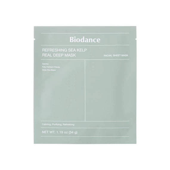 Biodance Refreshing Sea Kelp Real Deep Mask - Hidrogél Bőrnyugtató Fátyolmaszk 1db/34g