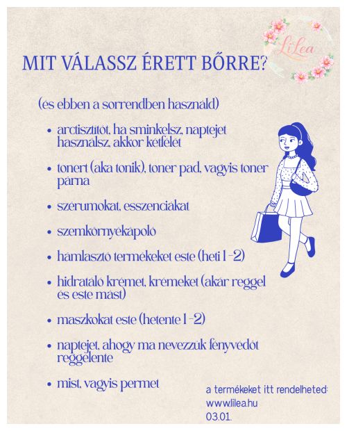 Érett bőrre való kozmetikai termékek - LiLea