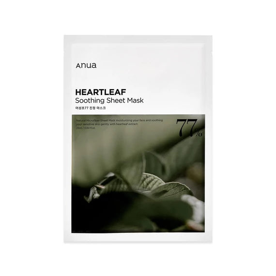 Anua Heartleaf 77% Soothing Sheet Mask - Nyugtató Fátyolmaszk 1db,25ml