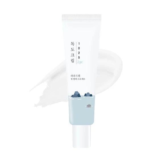 Round Lab 1025 Dokdo Eye Cream - Hidratáló és Feszesítő Szemkörnyékápolókrém, 30ml