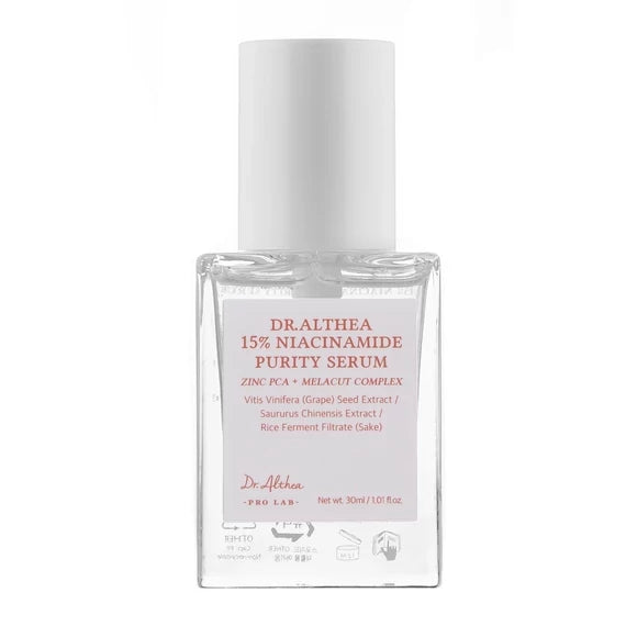 Dr.Althea Pórusfinomító és Kiegyensúlyozó Szérum, 15% Niacinamide Purity Serum, 30ml