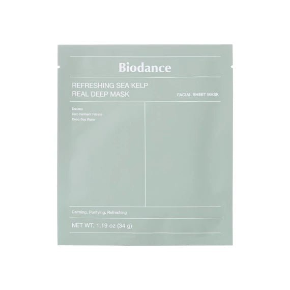 Biodance Refreshing Sea Kelp Real Deep Mask - Hidrogél Bőrnyugtató Fátyolmaszk 1db/34g - LiLea
