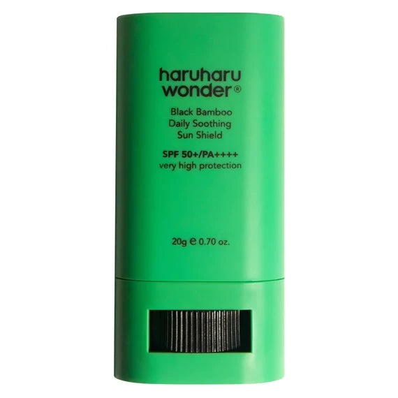 Haruharu Wonder Black Bamboo Daily Soothing Sun Shield SPF 50+/PA++++ Illatmentes SPF fényvédő stift – hűsítő hatással, 20g