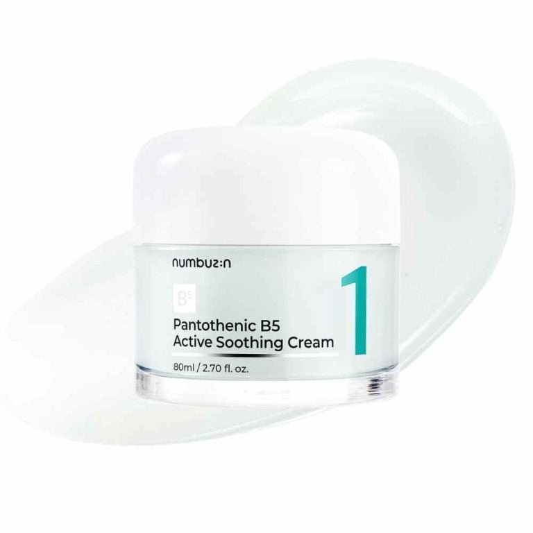 Numbuzin – No.1 Intenzíven nyugtató és barrier - erősítő arckrém, No.1 Pantothenic B5 Active Soothing Cream – 80ml - LiLea
